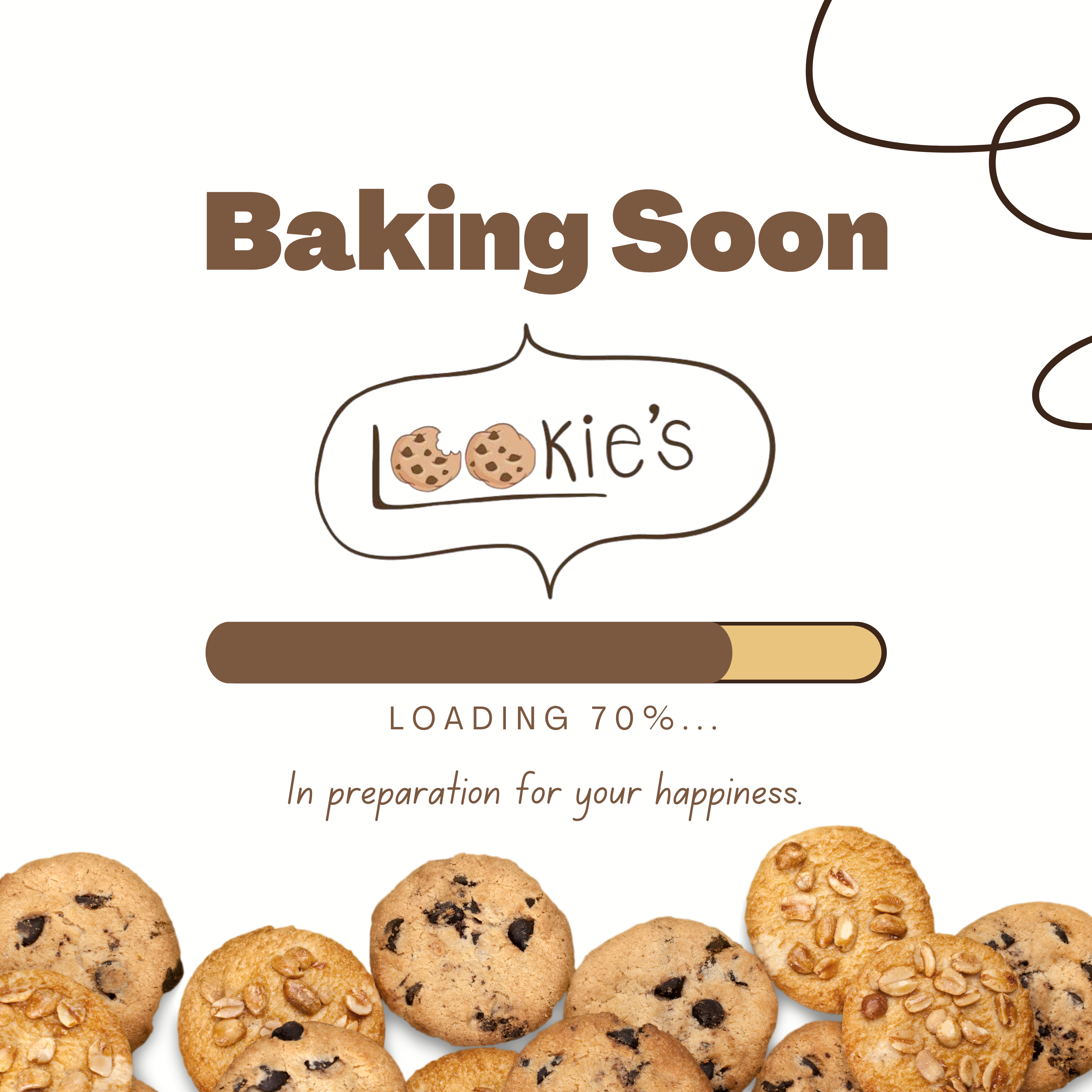 Pink and Brown Cookie Store Opening Soon Instagram Post